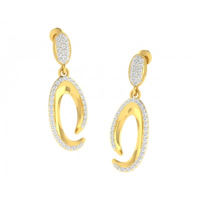 Eeva Diamond Earrings in Gold 